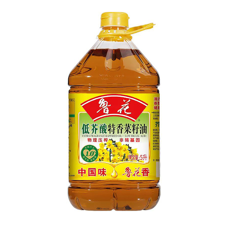 鲁花 低芥酸特香菜籽油 5L 物理压榨非转基因