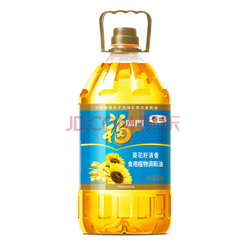 金龙鱼 葵花籽清香食用植物调和油 5L 