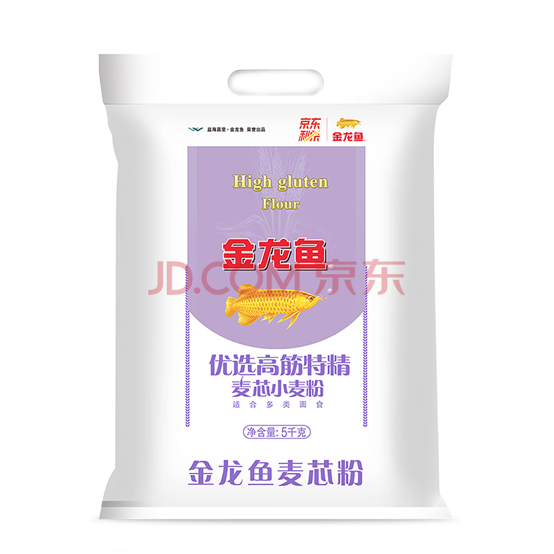 金龙鱼 优选高筋特精麦芯小麦粉 5KG 
