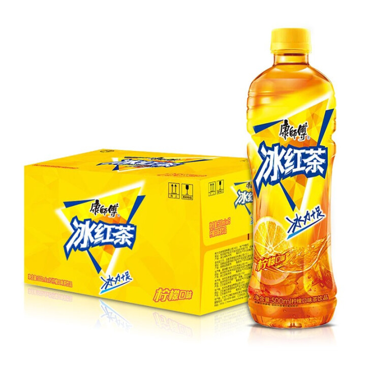 康师傅 冰红茶 柠檬味茶饮料 500ml*15瓶