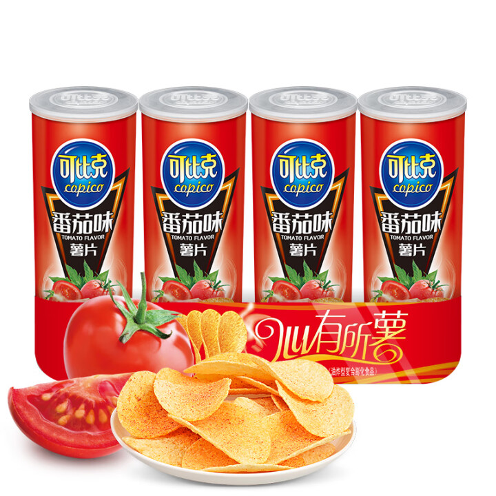 可比克 番茄味薯片55克*48袋